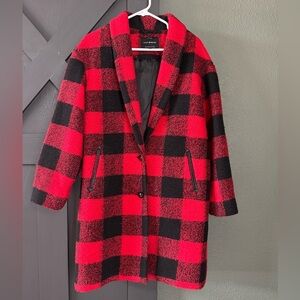 Lucky Brand Buffalo Check Coat